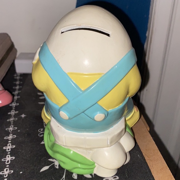 NWOT VINTAGE 1982 Avon Humpty Dumpty Hand Painted Ceramic Coin Bank with Plug - Picture 2 of 3